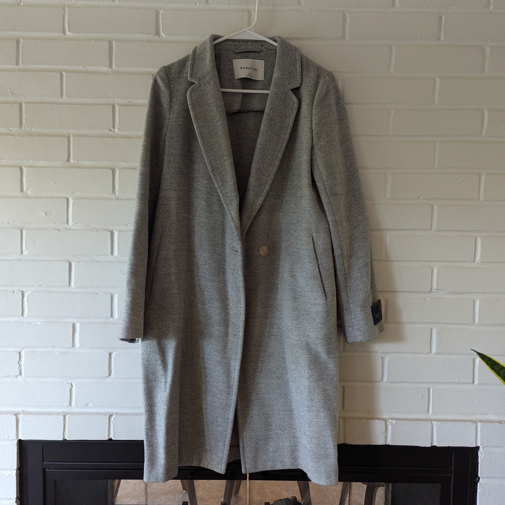 Babaton Light Gray Trench Coat